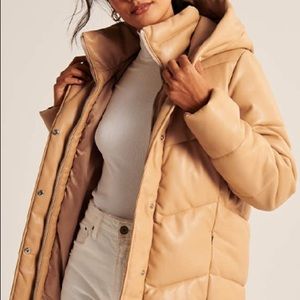 Abercrombie Ultra Vegan Leather Puffer